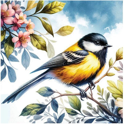JACAROU - ORIOLE BIRD 40 CM X 40 CM (15.75" X 15.75") - DIAMOND DOTZ