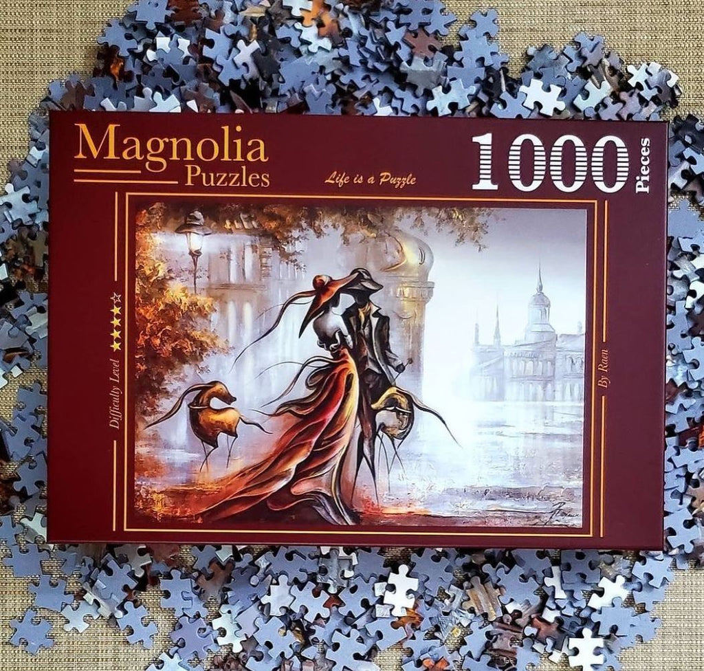 MAGNOLIA CASSE-TÊTE 1000 PIÈCES - RENDEZ-VOUS AVEUGLE - ARTISTE RAEN #2317