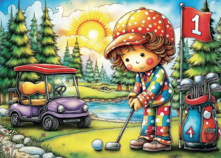 NOVIA JIGSAW PUZZLE 1000 PIECES - TINY TEE TIME #JP-TINY1000
