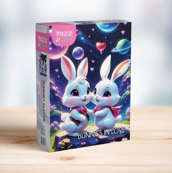 YAZZ PUZZLE CASSE-TÊTE 1000 PIÈCES - LAPINS AMOUREUX #3857