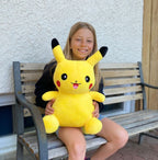 PLUSH - PIKACHU 55 CM (22") WITH COMFORT BLANKET