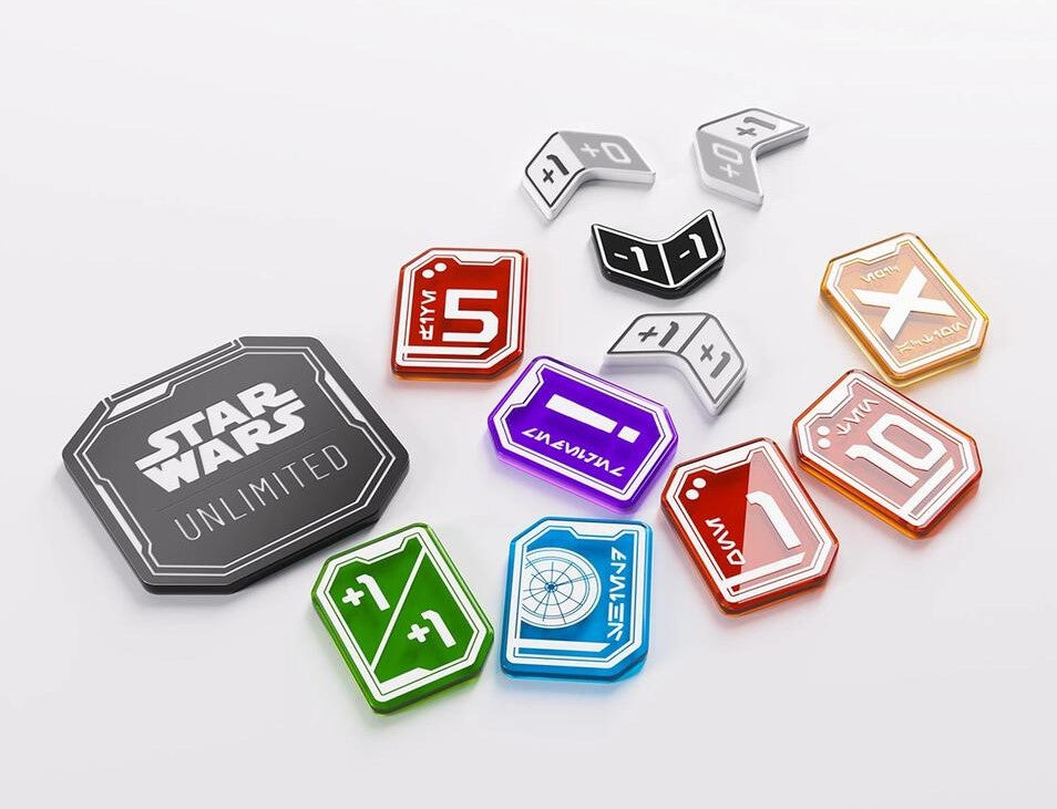 JETONS ACRYLIQUES STAR WARS UNLIMITED 55 PIÈCES