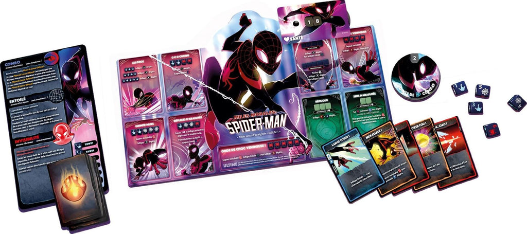 JEU DICE THRONE MARVEL - SCARLET WITCH VS THOR VS LOKI VS SPIDER-MAN - Version française