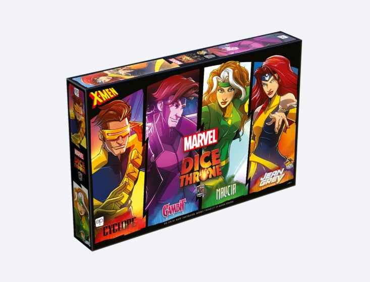 JEU DICE THRONE MARVEL - X-MEN - CYCLOPS VS GAMBIT VS ROGUE VS JEAN GREY - Version française