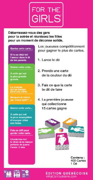 GAME FOR THE GIRLS - QUEBEC EDITION (FR)