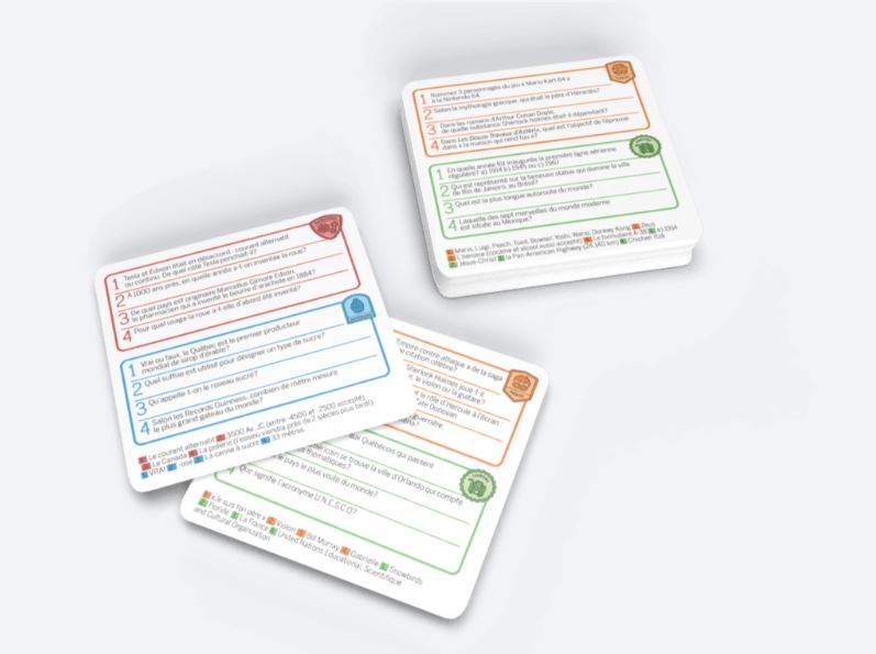 JEU QUIZ DE POCHE - Version française