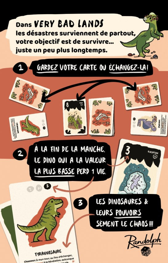VERY BAD LANDS GAME - T-REX