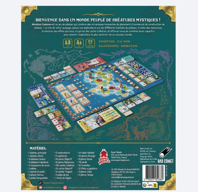 JEU WONDROUS CREATURES - Version française