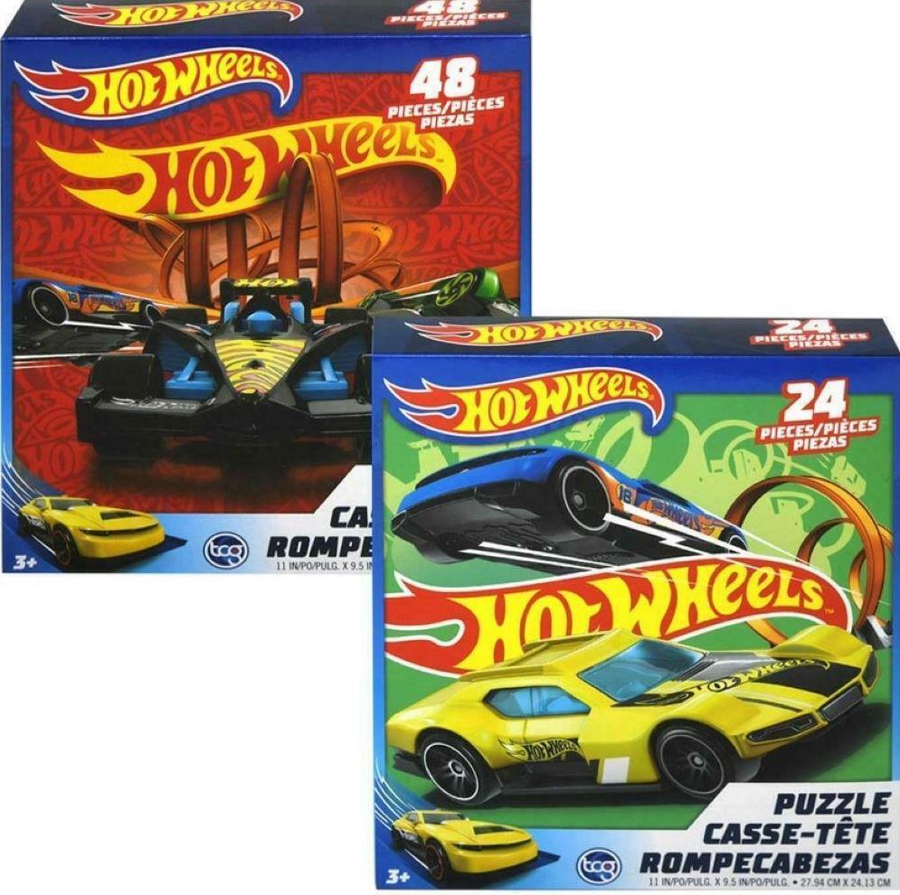 PUZZLE 24, 48 OR 100 PIECES - HOT WHEELS ASST #63146