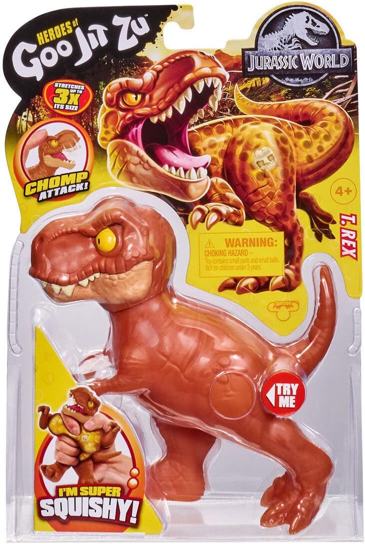 GOO JIT ZU - JURASSIC WORLD HEROES SERIES 2 STRETCHY 6.5" ASST