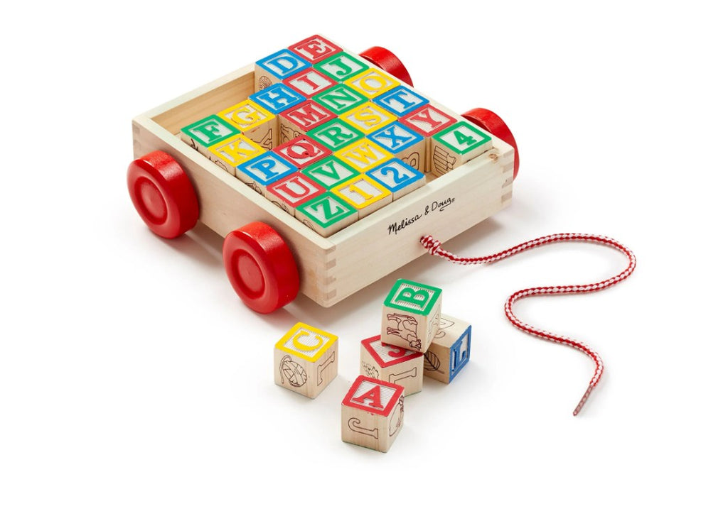 MÉLISSA AND DOUG - CLASSIC ABC WOODEN BLOCK WAGON