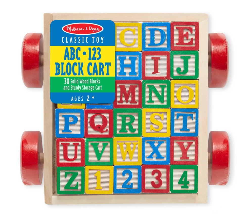 MÉLISSA AND DOUG - CLASSIC ABC WOODEN BLOCK WAGON