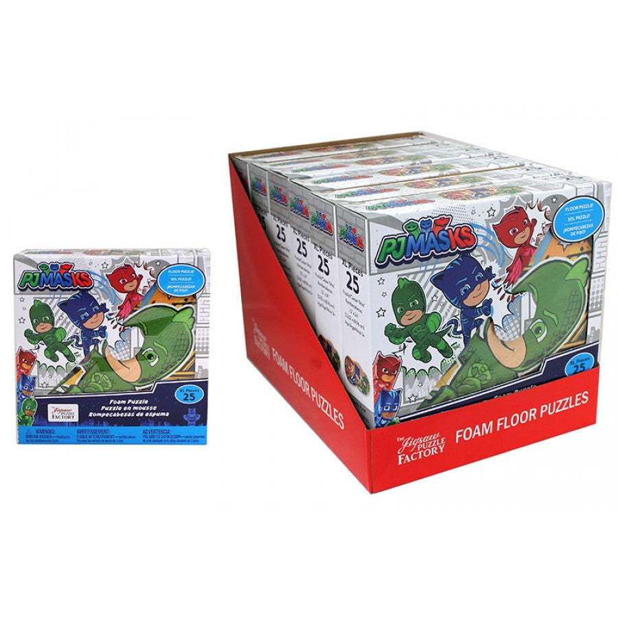 PUZZLE FACTORY CASSE-TÊTE 25 PIÈCES - PJ MASK EN MOUSSE DE PLANCHER