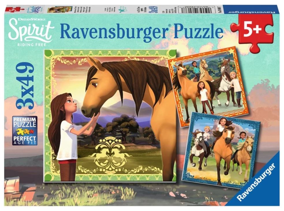 RAVENSBURGER CASSE-TÊTE 3 X 49 PIÈCES - SPIRIT #8068