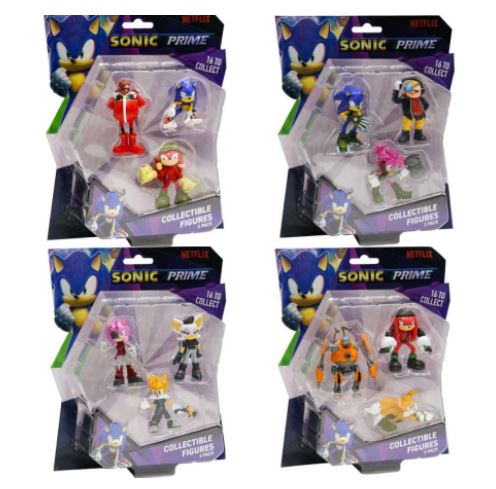 SONIC - SONIC THE HEDGEHOG 3-PACK FIGURE ASST