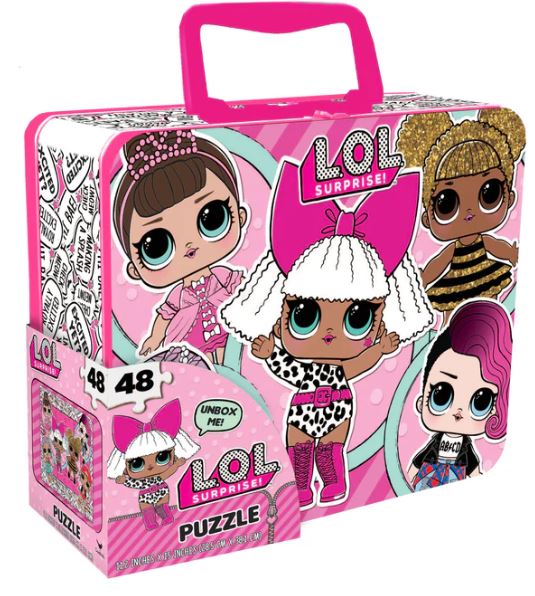 SPINMASTER JIGSAW PUZZLE LUNCH BOX 48 PIECES - LOL DOLLS #49013