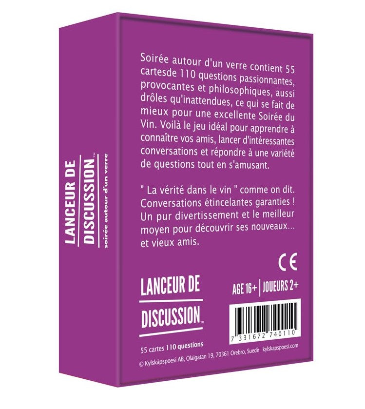 CONVERSATION STARTER GAME - DRINKS PARTY