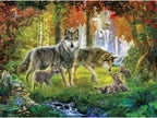 PUZZLE 1000 PIECES - WOLVES IN SUMMER (ARISTE KAREN BURKE) #02991-PR