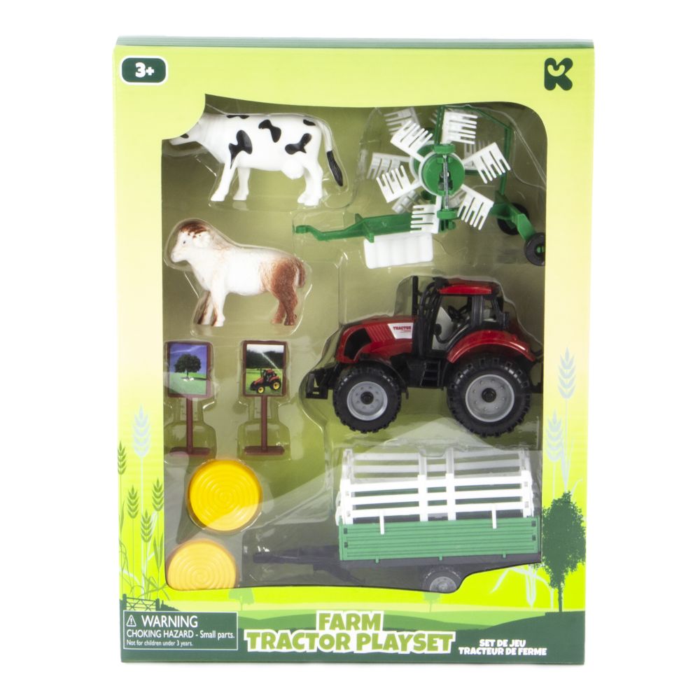 KEYCRAFT - FARM TRACTOR AND FARM SET