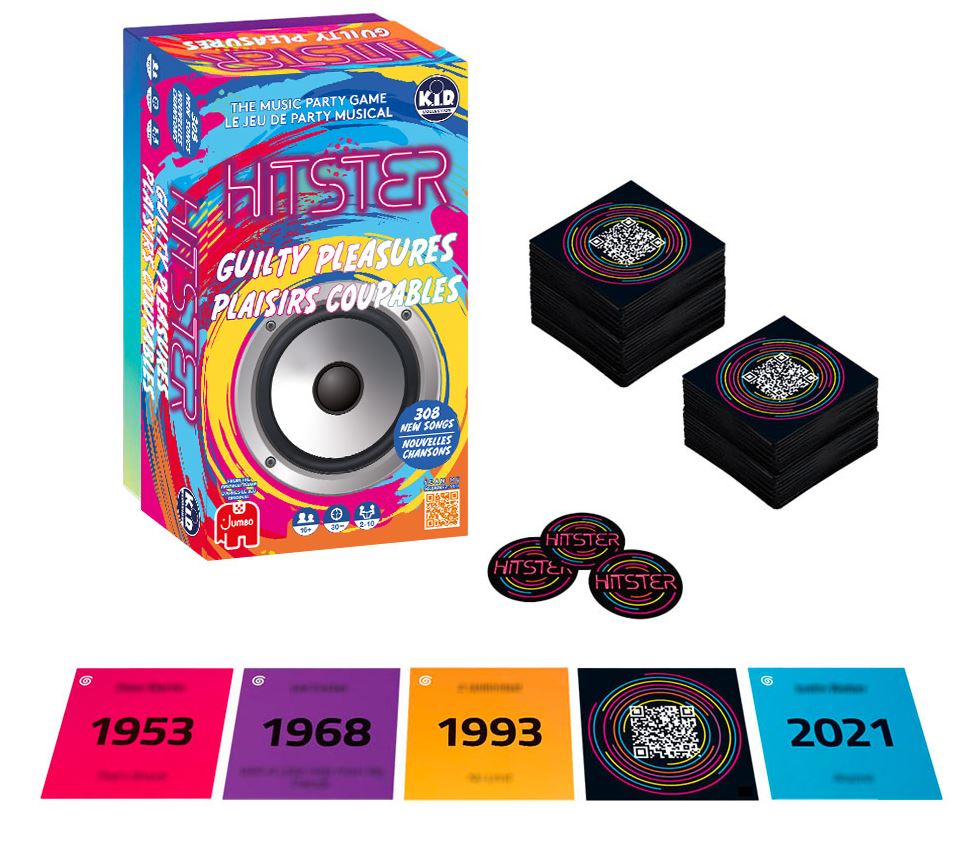 JEU HITSTER PLAISIRS COUPABLES - JEU DE PARTY MUSICAL
