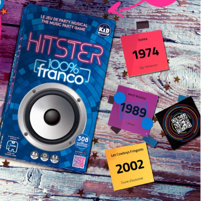 HITSTER 100% FRENCH GAME - MUSICAL PARTY GAME
