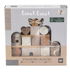 LABEL LABEL - STACKING BLOCKS 'COTTAGE' - NOUGAT