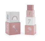 LABEL LABEL - BLOCS À EMPILER NUMÉROTÉS - ROSE