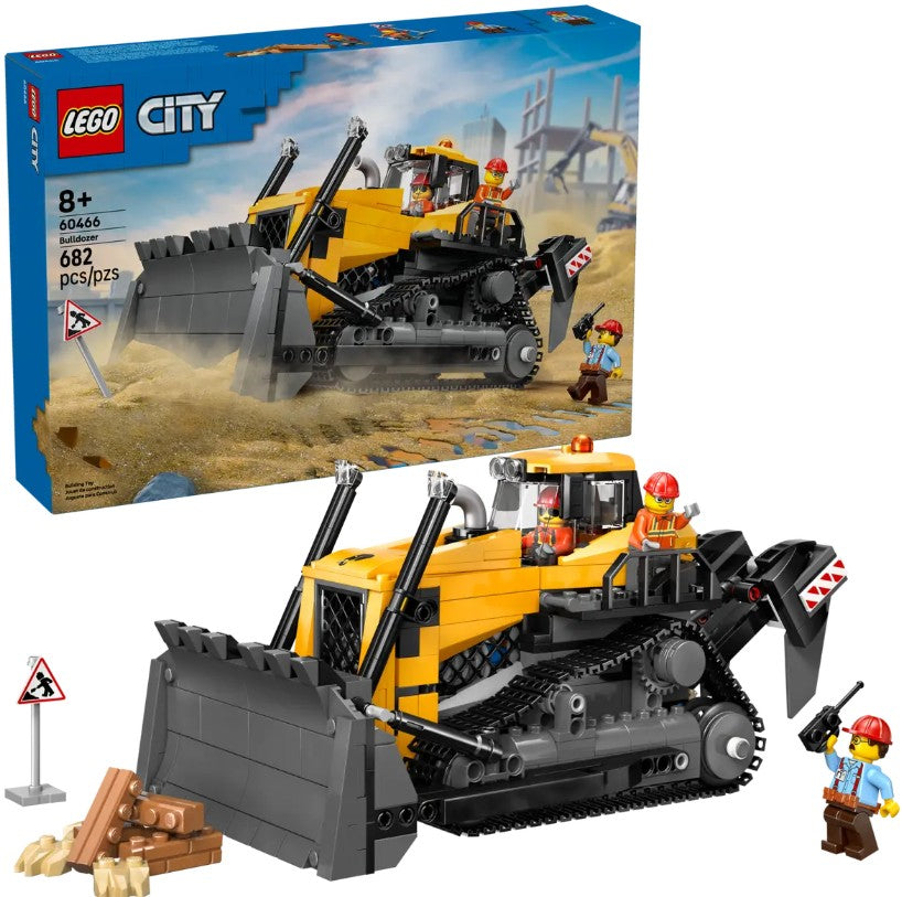 LEGO CITY - YELLOW BULLDOZER WITH LOADER #60466