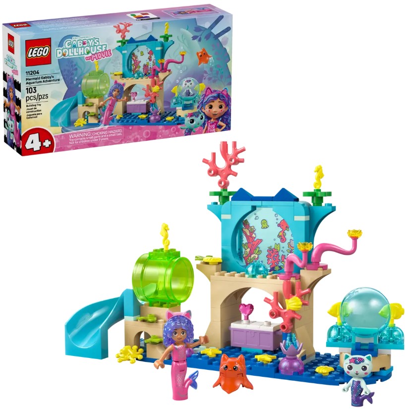 LEGO GABBY'S DOLLHOUSE - LES AVENTURES AQUATIQUES DE GABBY-SIRÈNE #11204