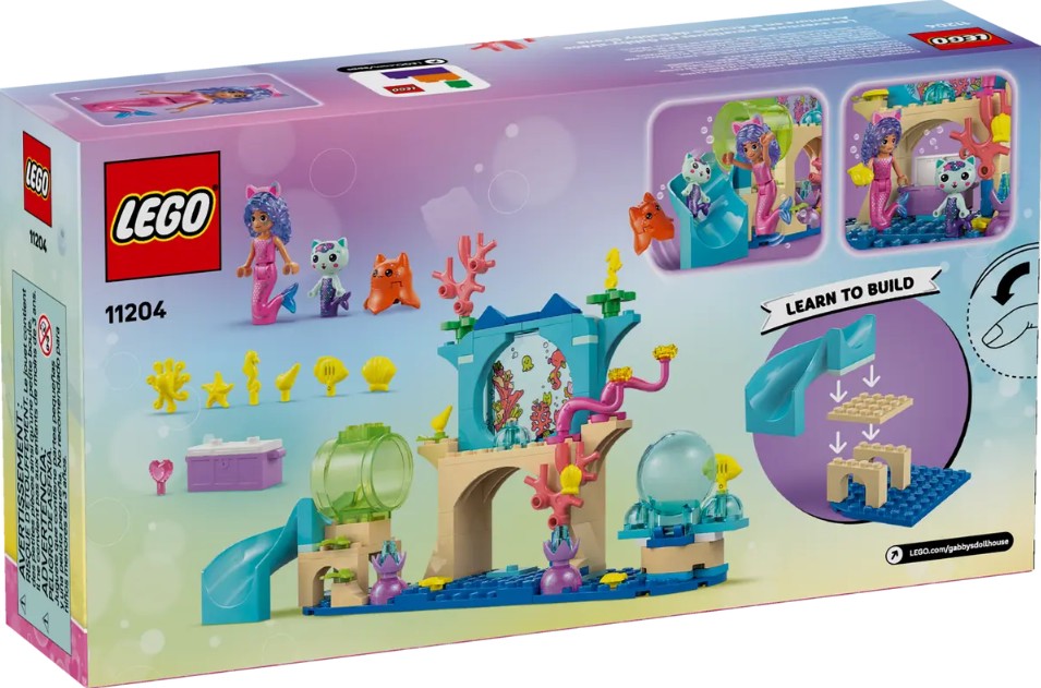 LEGO GABBY'S DOLLHOUSE - LES AVENTURES AQUATIQUES DE GABBY-SIRÈNE #11204
