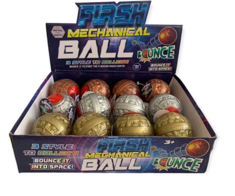 FLASHING BOUNCY BALL / METALLIC ASST