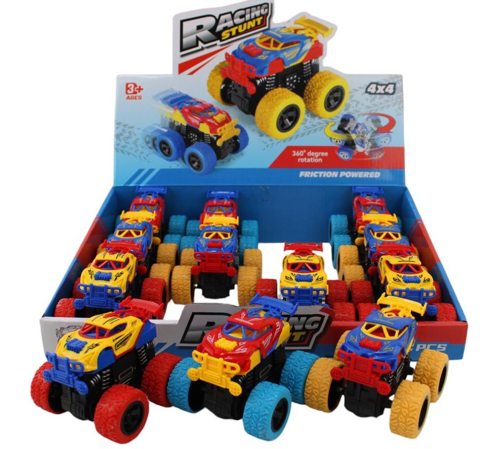 FRICTION STUNT CAR (9 CM) ASST