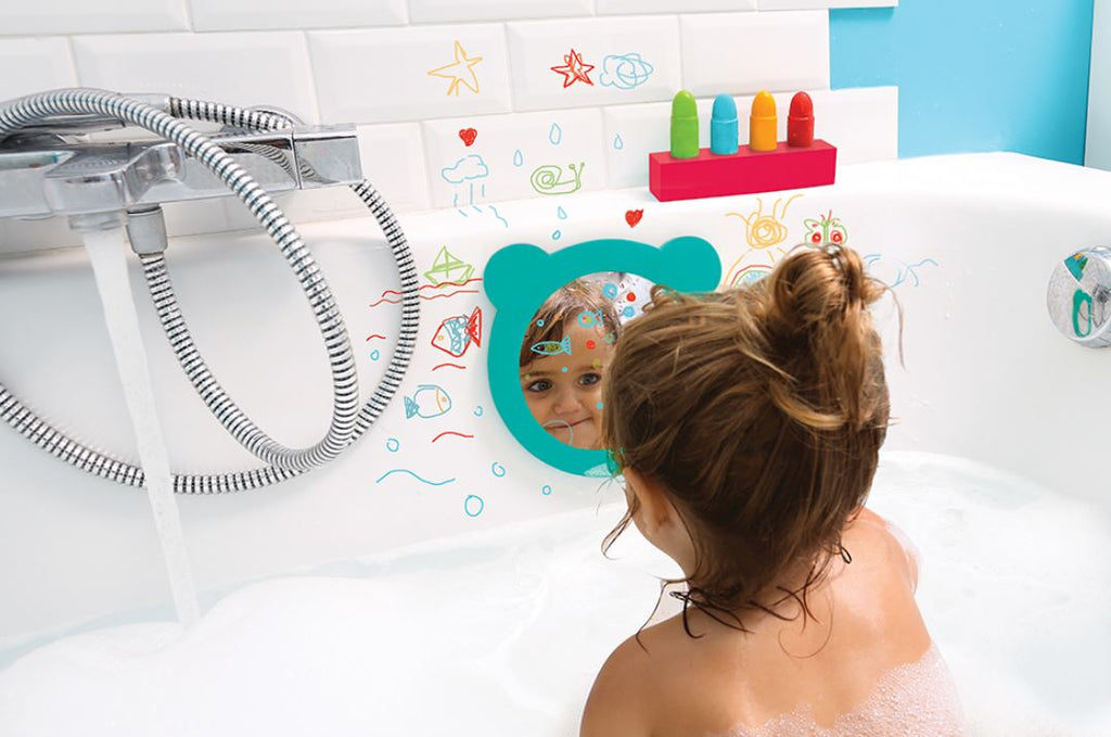 LUDI - AQUACOLOR CRAYONS AND BATH MIRROR