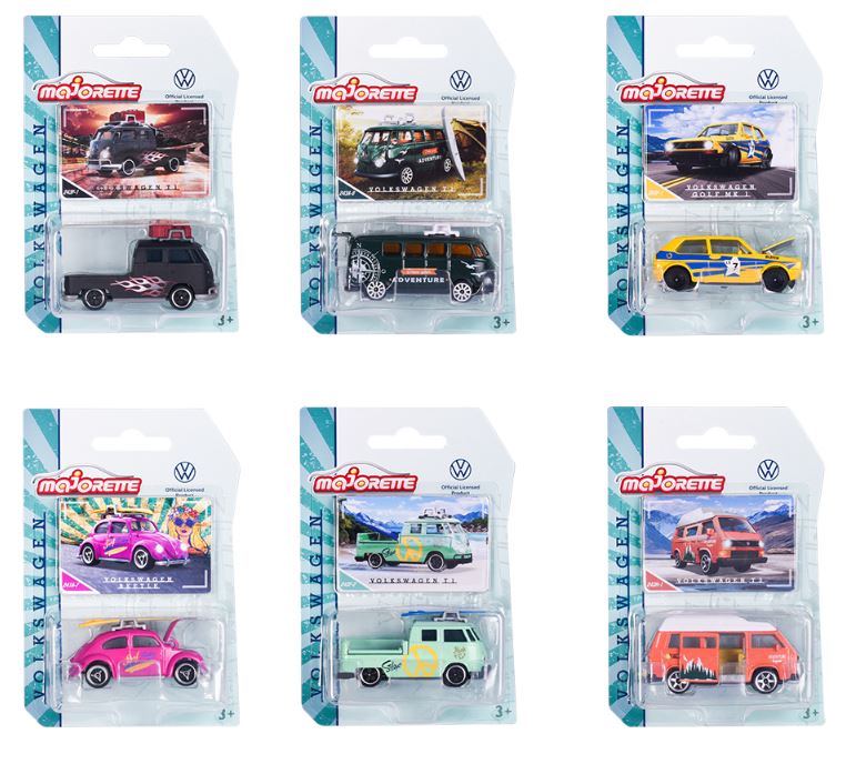 MAJORETTE - 1:64 VOLKSWAGEN PREMIUM ASSORTED VEHICLES