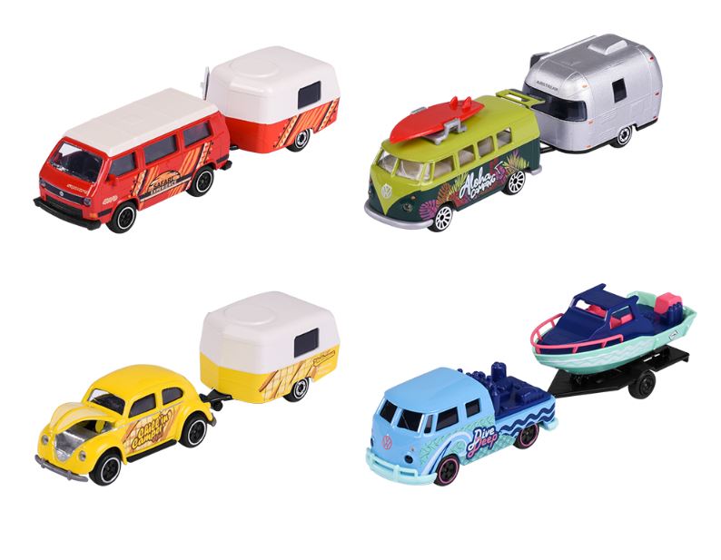 MAJORETTE - VOLKSWAGEN "THE ORIGINALS" TRAILER SETS ASSORTED