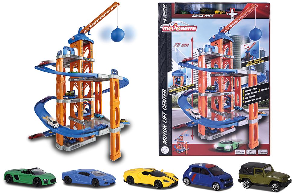 MAJORETTE - 5-LEVEL GARAGE WITH 5 CARS