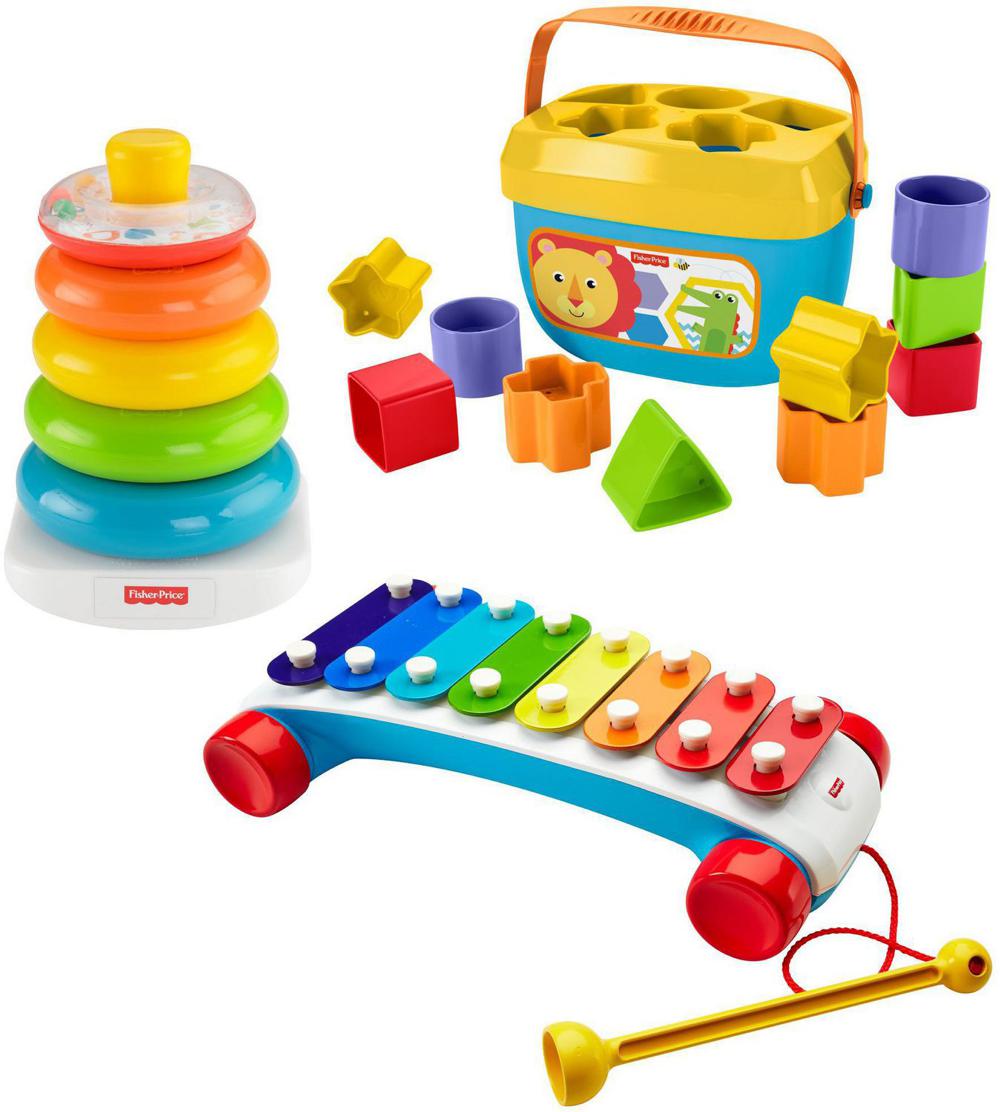 FISHER-PRICE - COFFRET TRIO JOUETS CLASSIQUES