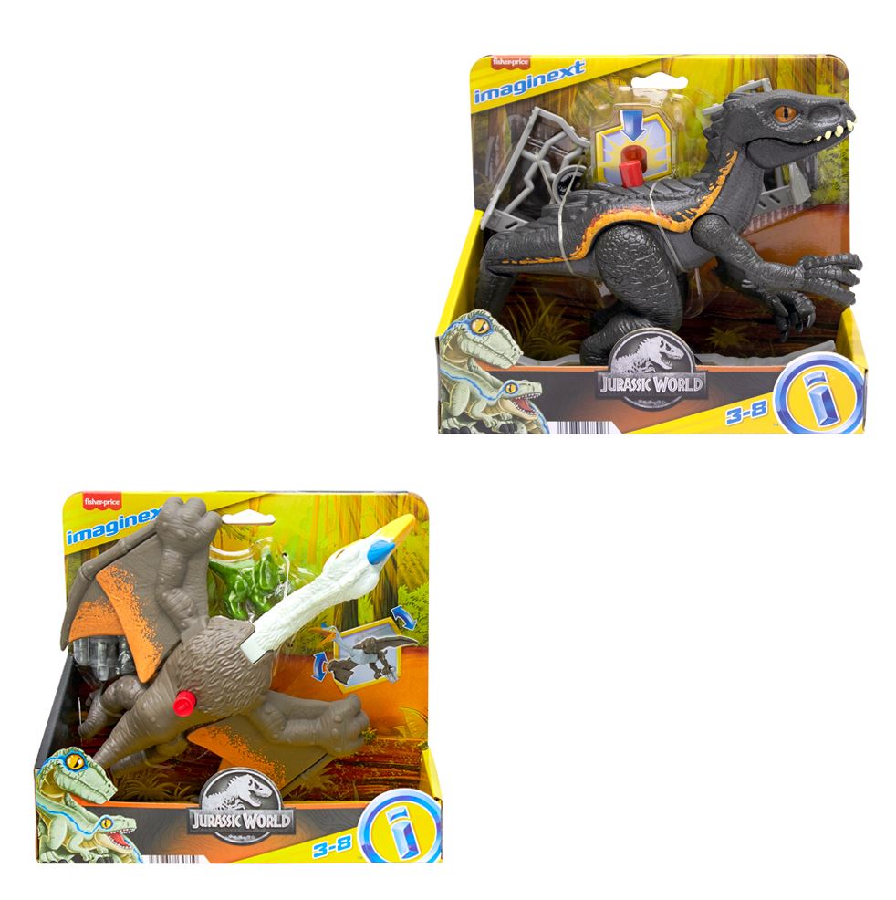 FISHER-PRICE - IMAGINEXT - JURASSIC WORLD - DINOSAUR ACTION ASST