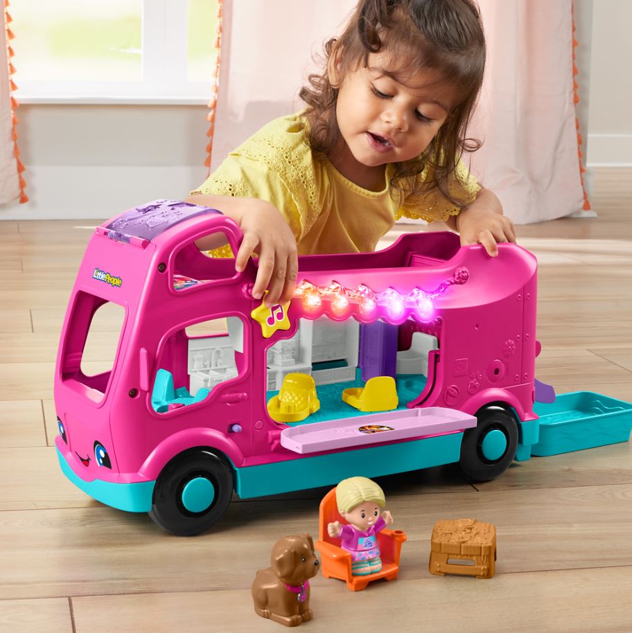 FISHER-PRICE - LITTLE PEOPLE - BARBIE CAMPEUR DE RÊVE SONS ET LUMIÈRE - VERSION BILINGUE