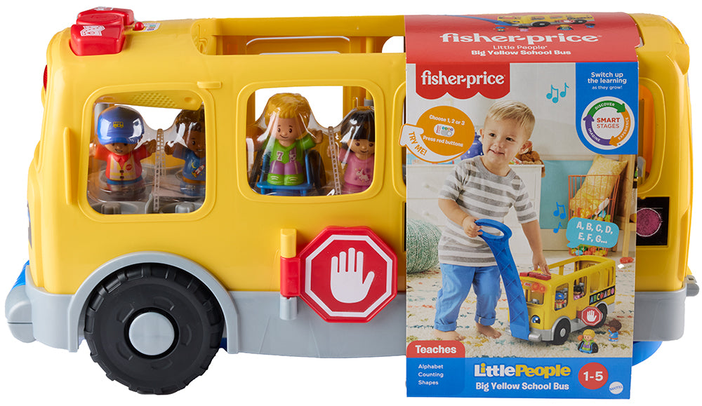 FISHER-PRICE - LITTLE PEOPLE - BIG SCHOOL BUS SOUNDS AND LIGHTS (BILINGUAL)