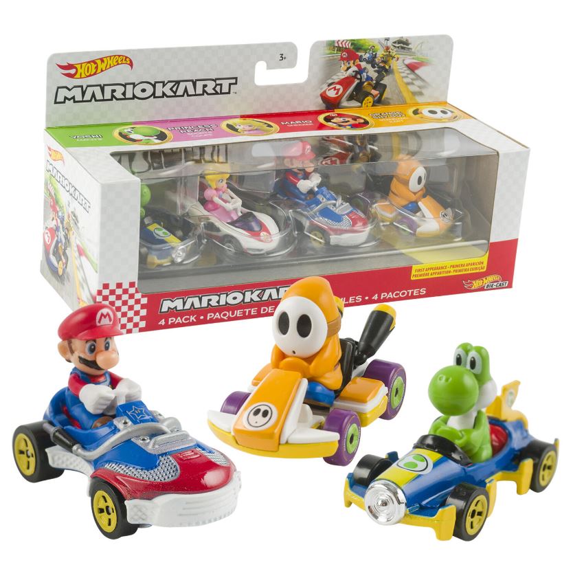 HOT WHEELS - MARIO KART 4-PACK