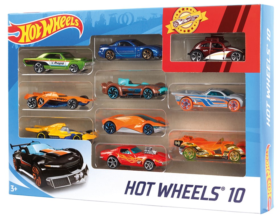 HOT WHEELS - 10-CAR ASSORTMENT