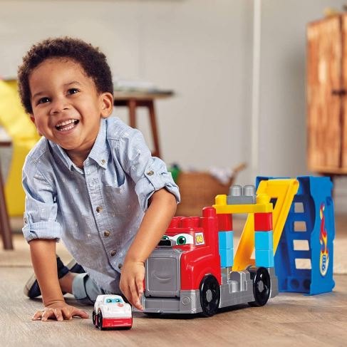 MEGA BLOKS - CAMION COURSE ET CONSTRUCTION