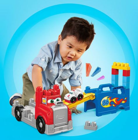 MEGA BLOKS - CAMION COURSE ET CONSTRUCTION