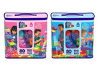 MEGA BLOKS - SAC DE BLOCS GÉANTS 80 PIÈCES ASSORTIS