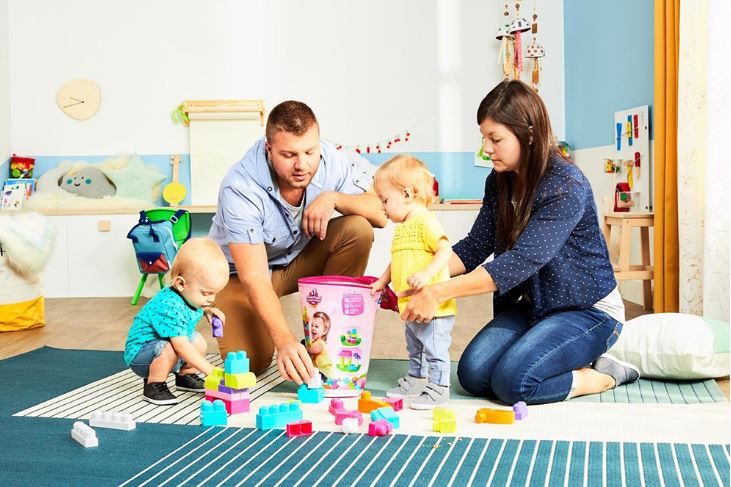 MEGA BLOKS - SAC DE BLOCS GÉANTS 80 PIÈCES ASSORTIS
