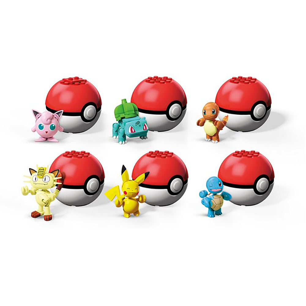 MEGA CONSTRUX - POKEBALL WITH POKÉMON ASST