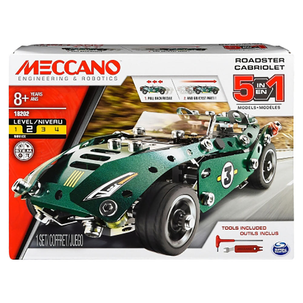 MECCANO - ENSEMBLE 5 MODÈLES - CABRIOLET VERT