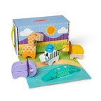 MELISSA AND DOUG - BLOCKABLES - 34-PIECE SAFARI PLAYSET