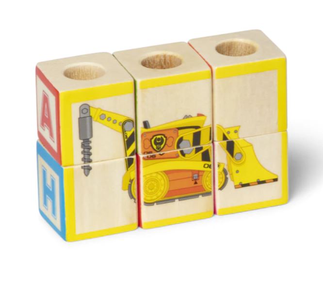 MELISSA AND DOUG - PAW PATROL ABC WOODEN BLOCK TRUCK